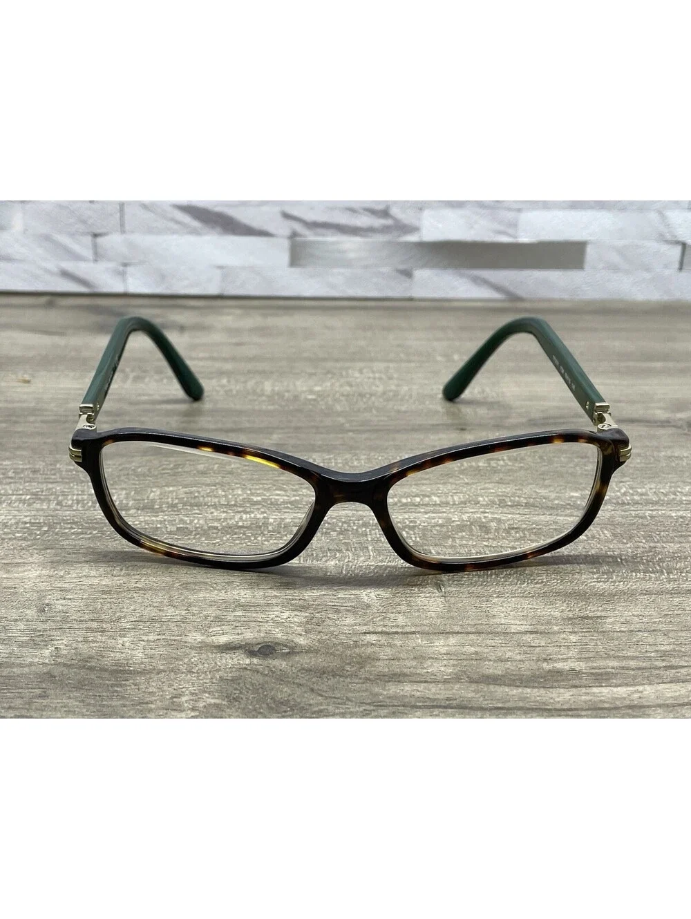 TORY BURCH TY2101 1728 Rectangle Green Tortoise Frames Only 53-15-140 Eyeglasses